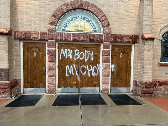 Vandals in Colorado desecrated a Catholic Church with pro-abortion messages in the wake of Politico publishing a leaked Supreme Court decision signaling a possible end to Roe v. Wade.
