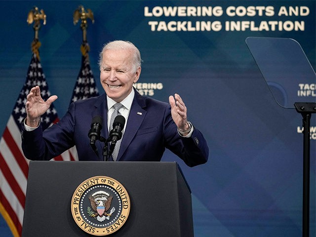 President Joe Biden speaks about inflation and the economy at the White House on May 10, 2022. (Drew Angerer/Getty Images)