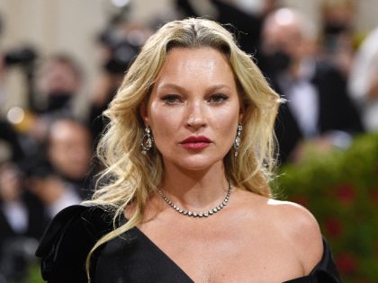 FILE - Model Kate Moss attends The Metropolitan Museum of Art's Costume Institute benefit gala in New York on May 2, 2022. Moss, a former girlfriend of Johnny Depp, told jurors on Wednesday, May 25, 2022, that Depp never pushed her or assaulted her during their relationship. Depp is suing …