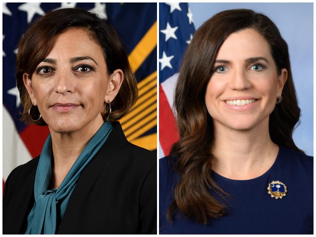 Katie Arrington (left) and Nancy Mace (right). (Photos: U.S. Dept. of Defense, U.S. Congress)