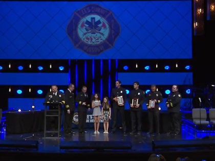 Three Missouri firefighters were recently honored for their heroic rescue of an unconscious ten-year-old girl during a roaring house fire in January.