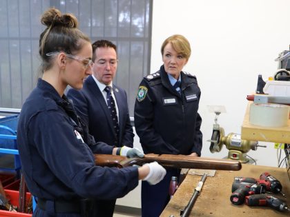 Australia's biggest state of New South Wales (NSW) launched a fresh round of firearm destruction Tuesday, disposing of weapons seized and gathered by local law enforcement officers.