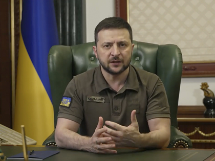 In this image from video provided by the Ukrainian Presidential Press Office, Ukrainian Pr