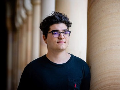 This photo taken on September 1, 2020 shows student Drew Pavlou posing for a photo on the campus of the University of Queensland in Brisbane. - When a Chinese foreign ministry spokesman personally denounced Pavlou at a recent press conference, it was just the next phase in an extraordinary campaign …