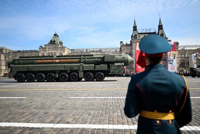 Russia will showcase its military might in Monday's celebration which marks its WWII victo