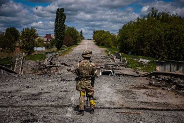Ukraine's defence ministry says its troops have regained control of territory on the Russi