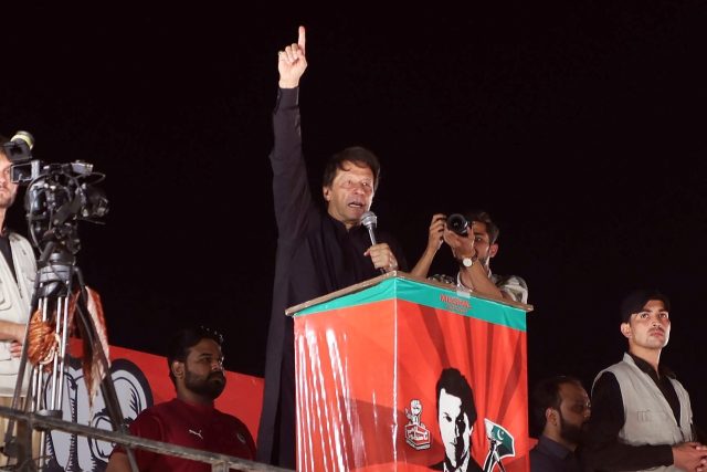 Ex-prime minister Imran Khan has been rallying his supporters to protest the new governmen