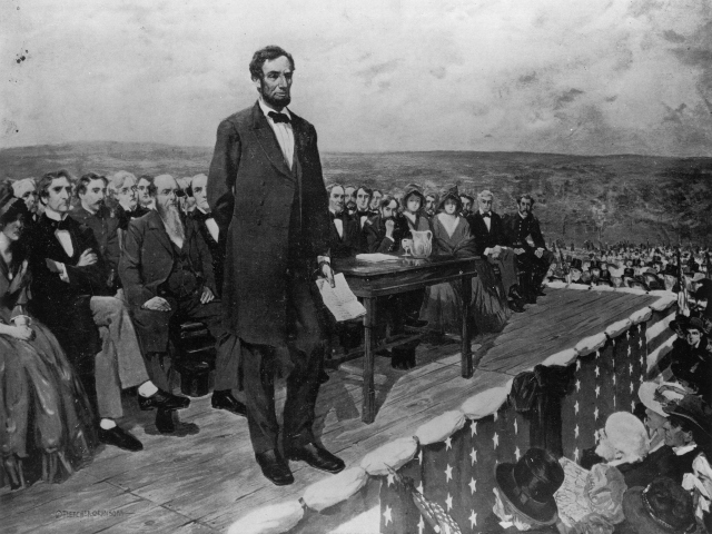 Abraham Lincoln at Gettysburg