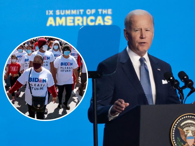 LOS ANGELES, CALIFORNIA - JUNE 08: U.S. President Joe Biden delivers remarks at the opening ceremonies of the IX Summit of the Americas at the Microsoft Theater on June 08, 2022 in Los Angeles, California. Leaders from North, Central and South America traveled to Los Angeles for the summit to …