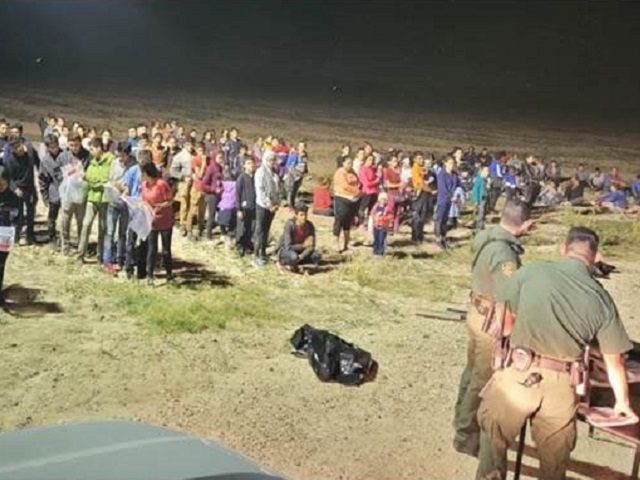 RGV Sector Border Patrol agents apprehended 500 migrants in three large group crossings. (U.S. Border Patrol/Rio Grande Valley Sector)