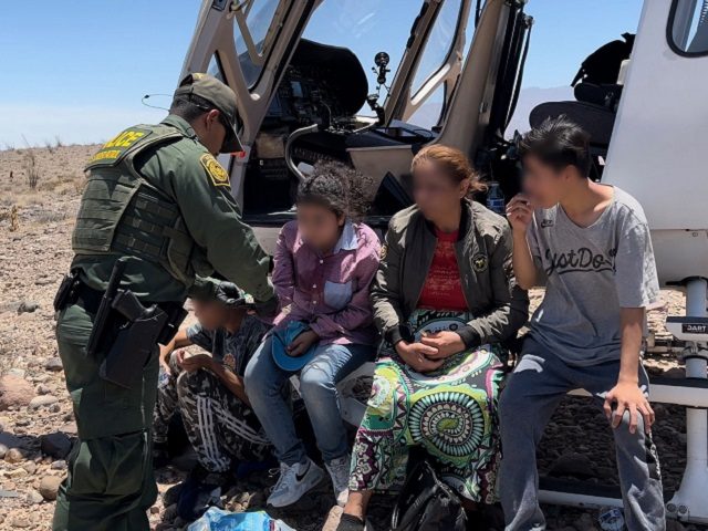 CBP AMO aircrew and El Centro Sector Border Patrol agents rescue a group of migrants in Ja