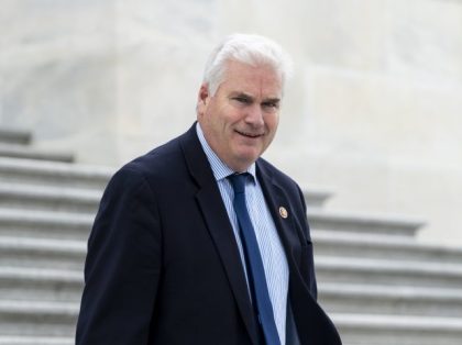 UNITED STATES - APRIL 16: Rep. Tom Emmer, R-Minn., walks down the House steps after the last vote of the week in the Capitol on Friday, April 16, 2021. (Photo By Bill Clark/CQ-Roll Call, Inc via Getty Images)