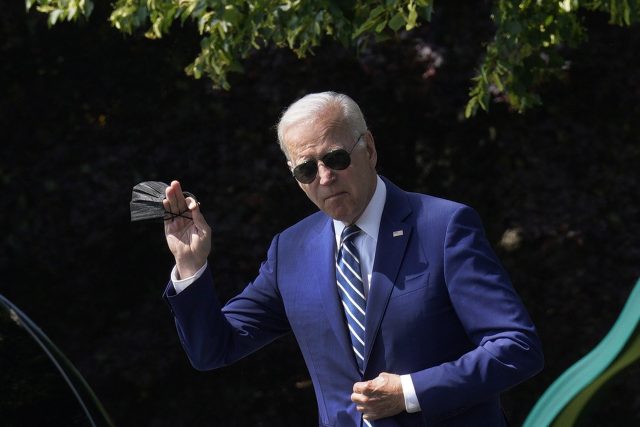 US President Joe Biden waves while walking on the South Lawn of the White House before boarding Marine One in Washington, D.C., US, on Wednesday, June 8, 2022. Biden's attempt to shift focus to the Western Hemisphere has gotten off to a bumpy start, with the leader of Mexico snubbing …