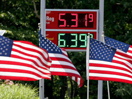 Gasoline prices reach well over $5.00 a gallon at a Sunoco station on June 13, 2022 in Sci