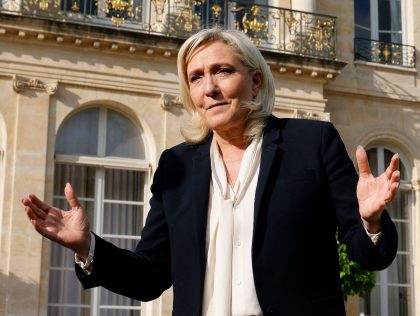 French far-right Rassemblement National (RN) leader and Member of Parliament Marine Le Pen