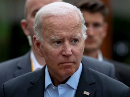 US President Joe Biden attends the G7 summit at Elmau Castle, southern Germany, on June 27, 2022. - The Group of Seven leading economic powers are meeting in Germany for their annual gathering from June 26 to 28, 2022. (Photo by LUKAS BARTH / POOL / AFP) (Photo by LUKAS …