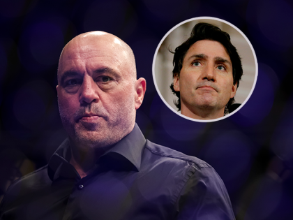 Joe Rogan, Canada's Prime Minister Justin Trudeau (inset)