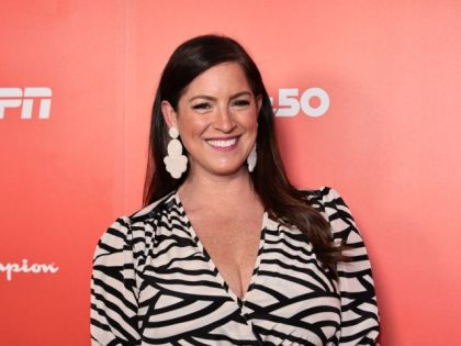 Sarah Spain attends the premiere of ESPN Fifty/50 Exhibition & "37 Words" at The Paley Center for Media on June 01, 2022 in New York City.
