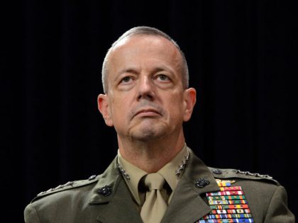 Newly appointed Supreme Allied Commander in Europe (SACEUR) US General John Allen looks on following a meeting of NATO Defense Ministers at NATO headquarter in Brussels on Otober 10, 2012. US General John Allen will take over as NATO supreme commander and be replaced as head of alliance forces in …