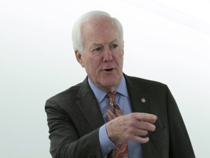 Supreme Court Nomination Sen. John Cornyn (R-TX) arrives for a Senate Judiciary Committee confirmation hearing for Supreme Court nominee Ketanji Brown Jackson on Capitol Hill in Washington, Wednesday, March 23, 2022. (Jose Luis Magana/AP)