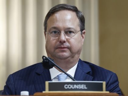 Senior investigative counsel John Wood questions witnesses during the third hearing by the House Select Committee to Investigate the January 6th Attack on the U.S. Capitol in the Cannon House Office Building on June 16, 2022 in Washington, DC. The bipartisan committee, which has been gathering evidence for almost a …