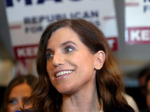 U.S. Rep. Nancy Mace of South Carolina speaks to reporters at her election night event aft