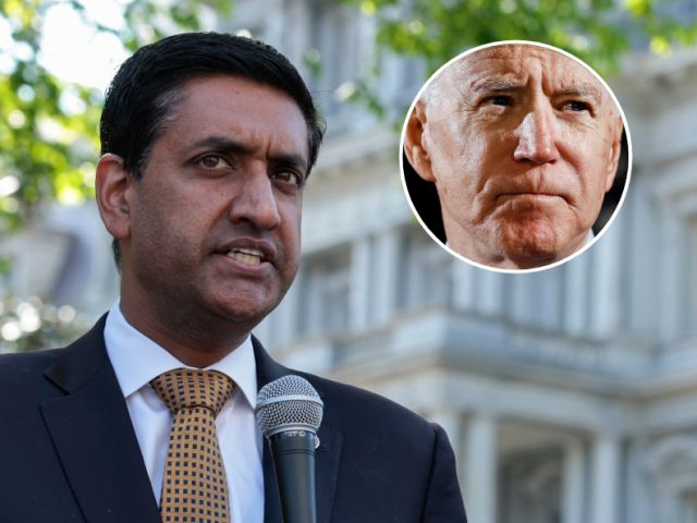 WASHINGTON, DC - APRIL 27: Rep. Ro Khanna (D-CA) speaks at a Student Loan Forgiveness rally on Pennsylvania Avenue and 17th street near the White House on April 27, 2022 in Washington, DC. Student loan activists including college students held the rally to celebrate U.S. President Joe Biden's extension of …