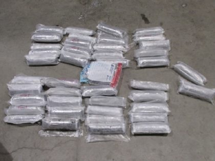 54 pounds of blue fentanyl pills. (U.S. Customs and Border Protection)