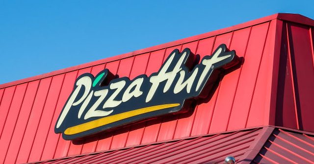 Pizza Hut promotes a book about the draped boy for the kids’ reading program