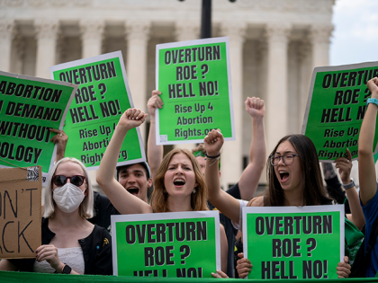 Abortion-rights protesters regroup and protest following Supreme Court's decision to overturn Roe v. Wade in Washington, Friday, June 24, 2022. The Supreme Court has ended constitutional protections for abortion that had been in place nearly 50 years, a decision by its conservative majority to overturn the court's landmark abortion cases. …