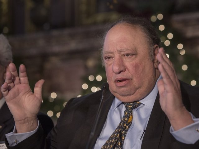 John Catsimatidis, chairman and chief executive officer for Red Apple Group Inc., speaks at the 18th Annual Capital Link Inc. Invest in Greece Forum in New York, U.S., on Monday, Dec. 12, 2016. The forum aims to raise awareness about Greece as an investment destination, to a wider investor universe. …
