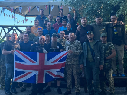 British volunteers running supplies into Ukraine took a break from …
