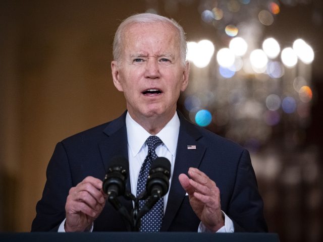 US President Joe Biden speaks on recent mass shootings in the East Room of the White House