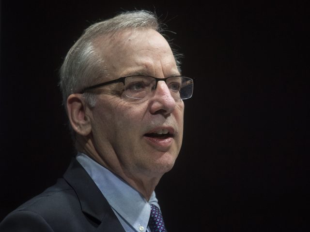 President of the Federal Reserve Bank of New York, Bill Dudley speaks during the Bank of England Markets Forum 2018 event at Bloomberg in central London on May 24, 2018. (Photo by Victoria Jones / POOL / AFP) (Photo by VICTORIA JONES/POOL/AFP via Getty Images)