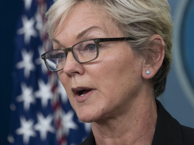Biden - Jennifer Granholm, U.S. energy secretary, speaks during a news conference in the James S. Brady Press Briefing Room at the White House in Washington, D.C., US, on Wednesday, June 22, 2022. President Joe Biden called on Congress to suspend the federal gasoline tax, a largely symbolic move by …