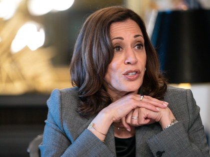 Vice President Kamala Harris speaks during a meeting about abortion rights and Roe v. Wad
