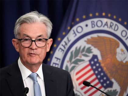 Federal Reserve Board Chairman Jerome Powell speaks during a news conference following a meeting of the Federal Open Market Committee (FOMC) at the headquarters of the Federal Reserve on June 15, 2022, in Washington, DC, after the Fed announced a three-quarters of a percentage interest rate hike. (Drew Angerer/Getty Images)