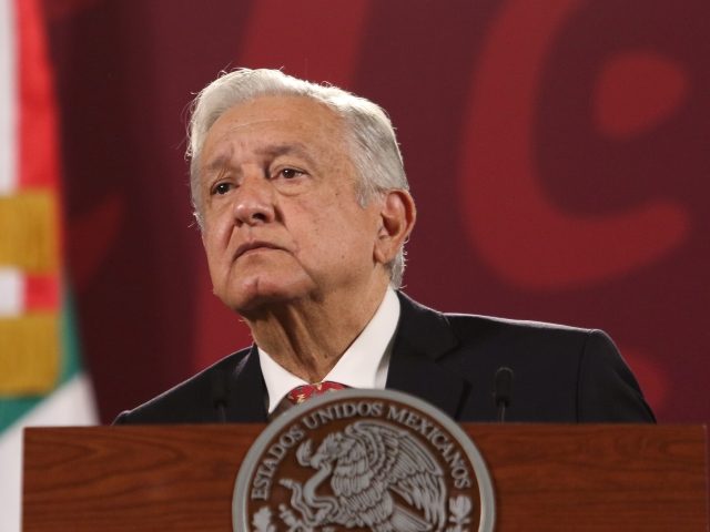 Mexican President Andres Manuel Lopez Obrador reacts during his morning press conference at the National Palace in Mexico City, capital of Mexico, June 6, 2022. The president confirmed Monday that he would not attend the Summit of the Americas this week due to the exclusion of some countries by the …