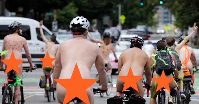 Watch-- Nude Cyclists Perform in Front of Children at Seattle Pride Parade