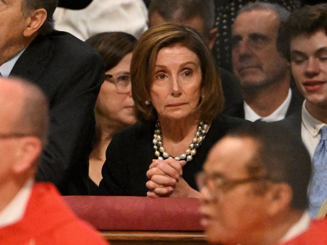 US' House Speaker Nancy Pelosi attends a mass for the Solemnity of Saints Peter and Paul on June 29, 2022 at Saint-Peter Basilica in the Vatican. (Photo by Tiziana FABI / AFP) (Photo by TIZIANA FABI/AFP via Getty Images)