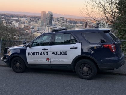 A police cruiser in Portland, Oregon.