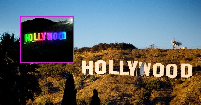 Hollywood Sign presents its first light show since New Year’s 2000