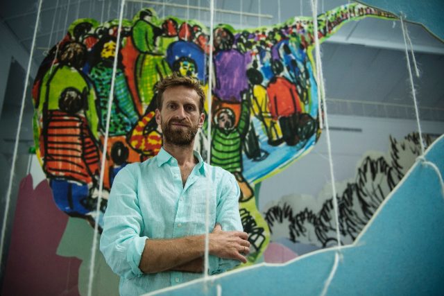 As a 13-year-old refugee from the conflict in Kosovo in 1999, his felt-tip pen drawings of