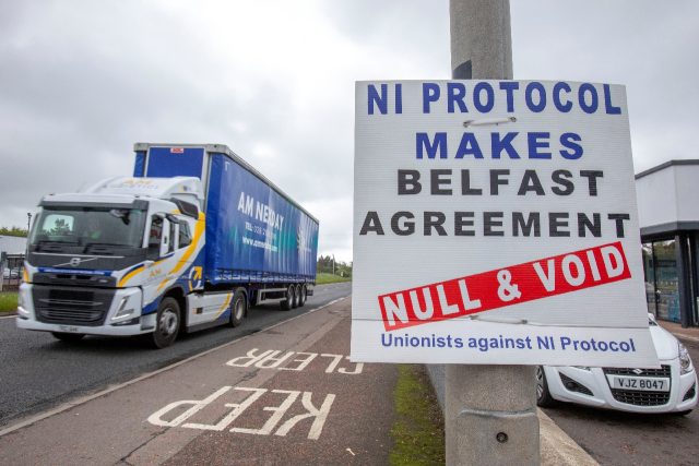 Critics of the 'Northern Ireland Protocol' say it is disrupting trade and casting the terr