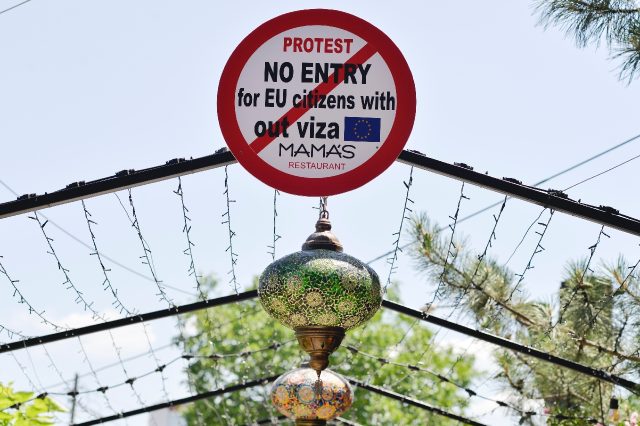 Not you, EU: A Kosovo restaurant is getting its own back on Brussels by demanding visas fr