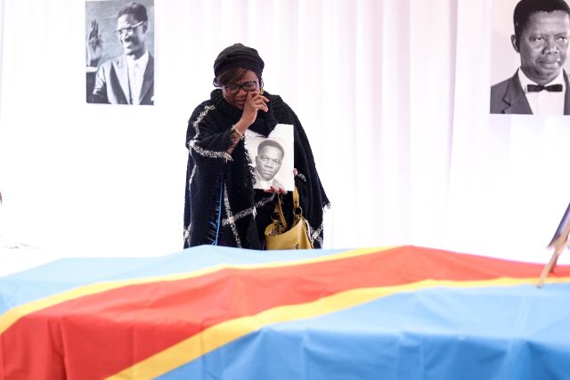 A plane took Lumumba's remains from Brussels to Kinshasa for a nine-day trip around the De