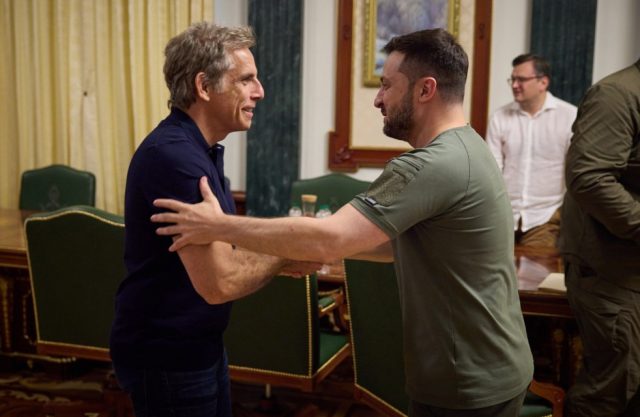 'You're my hero!' Hollywood's Ben Stiller said on meeting Ukrainian comedian-turned-presid