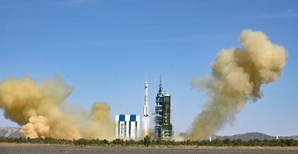 A rocket carrying three astronauts on a mission to China's new space station was launched