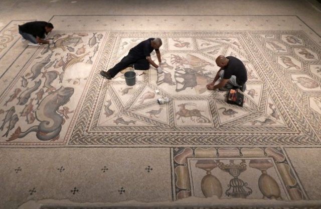 Ancient Israeli mosaic returns home after years touring the world