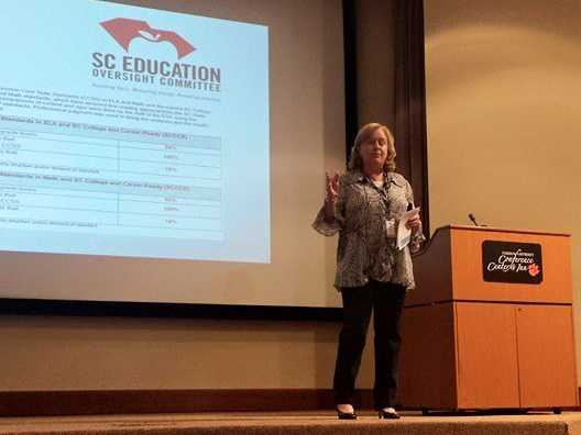Sheri Few speaks at a Common Core event in South Carolina